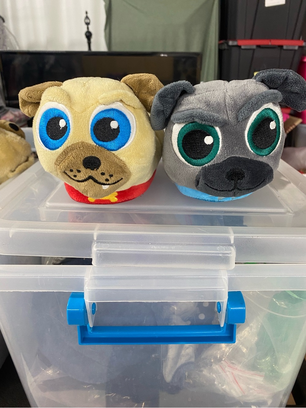 Puppy Dog Pals 7 8 shoes slippers plush 7/8 Disney